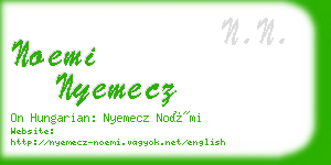 noemi nyemecz business card